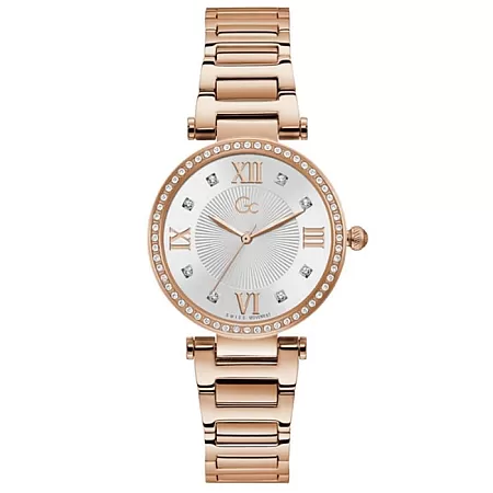 ΡΟΛΟΙ GUESS COLLECTION  Y64002L1MF GUESS Collection Ladies Crystals Rose Gold Stainless Steel Bracelet