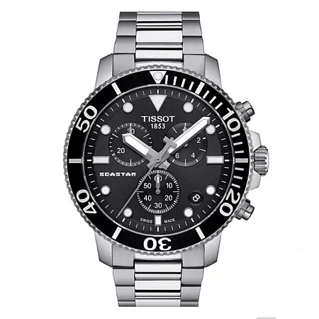 ΡΟΛΟΙ TISSOT T1204171105100 TISSOT T-Sport Seastar 1000 Chronograph Silver Stainless Steel Bracelet