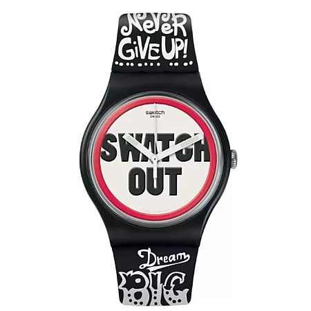 ΡΟΛΟΙ SWATCH  SUOB160 SWATCH Swatch Out Two Tone Silicone Strap