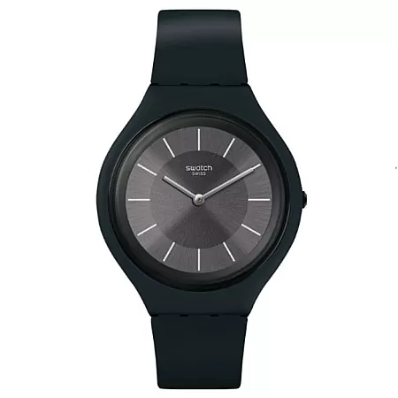 ΡΟΛΟΙ SWATCH  SVUB106 SWATCH Skincharbon Black Silicone Strap