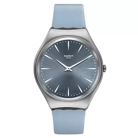 ΡΟΛΟΙ SWATCH  SYXS118 SWATCH Skindream Light Blue Leather Strap