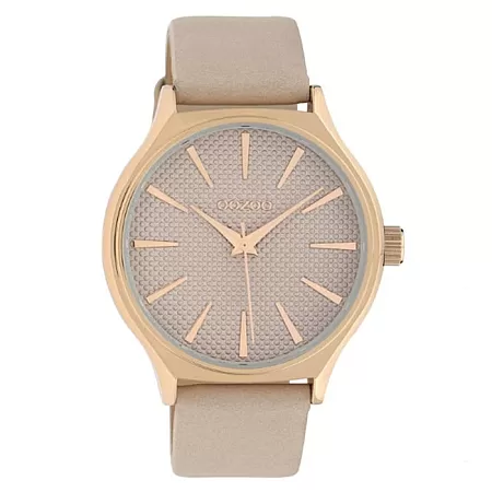 ΡΟΛΟΙ OOZOO  C10106 OOZOO Timepieces Grey Leather Strap