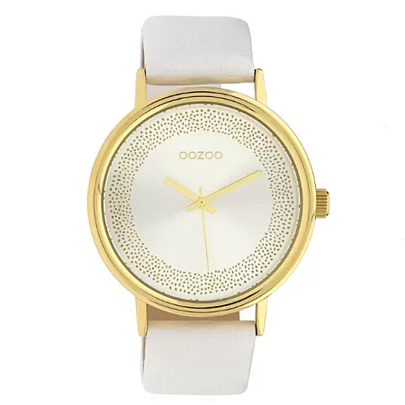 ΡΟΛΟΙ OOZOO  C10095 OOZOO Timepieces White Leather Strap