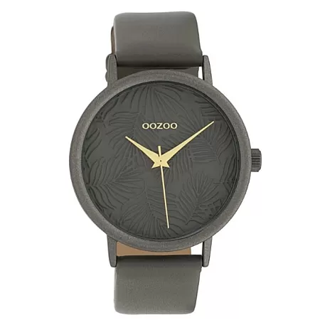 ΡΟΛΟΙ OOZOO  C10084 OOZOO Timepieces Grey Leather Strap
