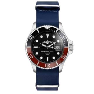 ΡΟΛΟΙ AQUADIVER 14584290L-BLUE AQUADIVER Water Master Blue Leather Strap