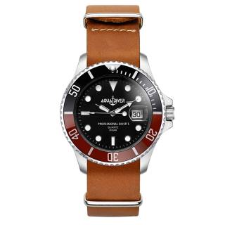 ΡΟΛΟΙ AQUADIVER 14584290L-BROWN AQUADIVER Water Master Brown Leather Strap