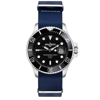 ΡΟΛΟΙ AQUADIVER 14584296L-BLUE AQUADIVER Water Master Blue Leather Strap