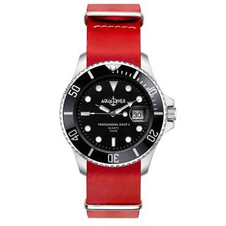 ΡΟΛΟΙ AQUADIVER 14584296L-RED AQUADIVER Water Master Red Leather Strap