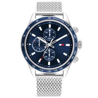 ΡΟΛΟΙ TOMMY HILFIGER 1792018 Tommy HILFIGER Mens Silver Stainless Steel Bracelet