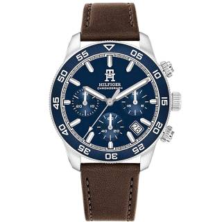 ΡΟΛΟΙ TOMMY HILFIGER 1792163 TOMMY HILFIGER Chronograph Brown Leather Strap
