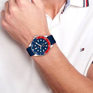 ΡΟΛΟΙ TOMMY HILFIGER 1792200 Tommy HILFIGER Oceanic Blue Silicone Strap