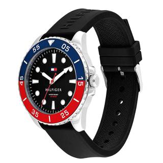 ΡΟΛΟΙ TOMMY HILFIGER 1792201 TOMMY HILFIGER Oceanic Black Silicone Strap