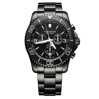 ΡΟΛΟΙ VICTORINOX  241797 VICTORINOX Maverick Chronograph Black Stainless Steel Bracelet