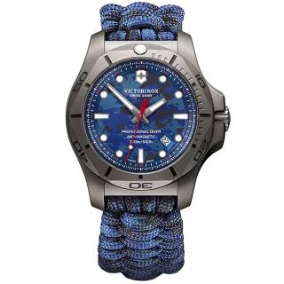 ΡΟΛΟΙ VICTORINOX  241813 VICTORINOX Inox Professional Diver Titanium Two Tone Fabric Strap