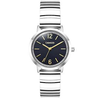 ΡΟΛΟΙ BREEZE 612571.2 BREEZE Halo Crystals Silver Stainless Steel Bracelet