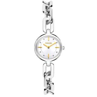 ΡΟΛΟΙ BREEZE  612581.1 BREEZE Cadena Crystals Silver Stainless Steel Bracelet