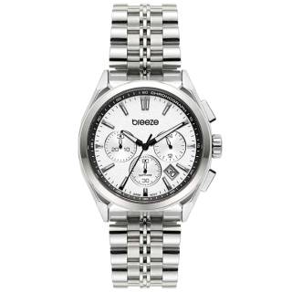 ΡΟΛΟΙ BREEZE  613012.1 BREEZE Spectrum Chronograph Silver Stainless Steel Bracelet