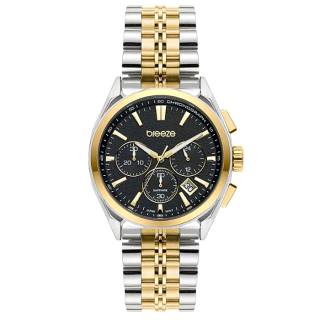 ΡΟΛΟΙ BREEZE  713012.2 BREEZE Spectrum Chronograph Two Tone Stainless Steel Bracelet