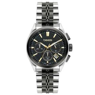 ΡΟΛΟΙ BREEZE  713012.5 BREEZE Spectrum Chronograph Two Tone Stainless Steel Bracelet