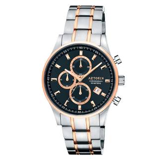 ΡΟΛΟΙ AZTORIN A060.G292 AZTORIN Casual Chronograph Two Tone Stainless Steel Bracelet