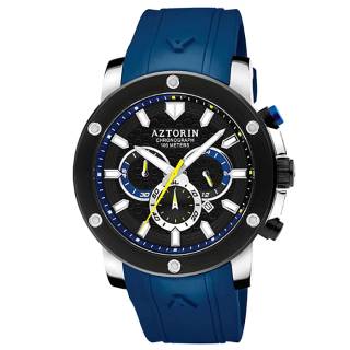 ΡΟΛΟΙ AZTORIN A067.G321 AZTORIN Sport Chronograph Blue Rubber Strap