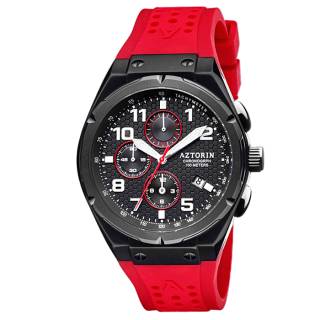 ΡΟΛΟΙ AZTORIN A079.G365 AZTORIN Sport Chronograph Red Silicone Strap