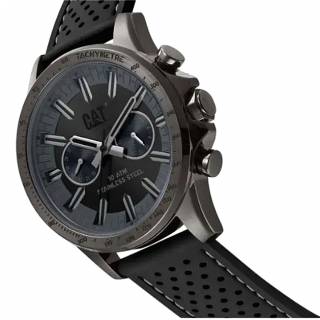 ΡΟΛΟΙ CATERPILLAR  AD15921515 CATERPILLAR Boston Multi Dual Time Black Silicone Strap