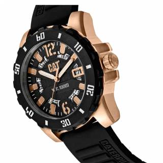 ΡΟΛΟΙ CATERPILLAR  AR19121139 CATERPILLAR Steel Barricade Black Silicone Strap