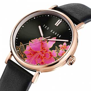ΡΟΛΟΙ TED BAKER BKPPHF005 TED BAKER Phylipa Lemongrass Black Leather Strap