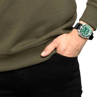ΡΟΛΟΙ CITIZEN  BN0158-18X Citizen Eco-Drive Divers Black Rubber Strap