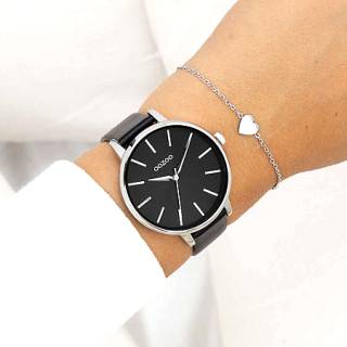ΡΟΛΟΙ OOZOO  C11293 OOZOO Timepieces Black Leather Strap