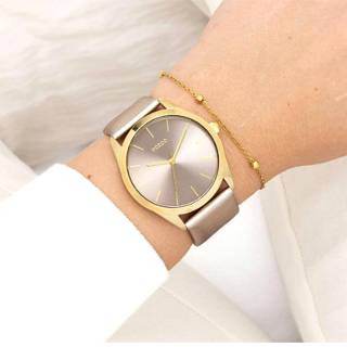 ΡΟΛΟΙ OOZOO  C11333 OOZOO Timepieces Beige Leather Strap