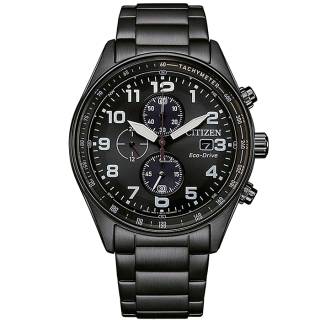 ΡΟΛΟΙ  CITIZEN CA0775-79E CITIZEN Eco-Drive Chronograph  Black  Stainless Steel Bracelet
