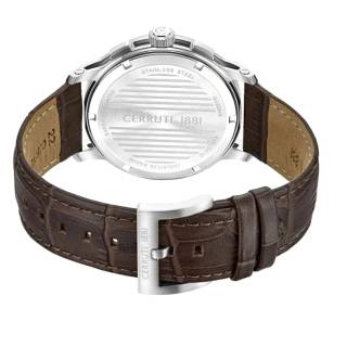ΡΟΛΟΙ CERRUTI  CIWGC0084602 CERRUTI Petroio Chronograph Brown Leather Strap