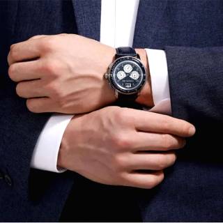 ΡΟΛΟΙ CERRUTI  CIWGC0084603 CERRUTI Petroio Chronograph Blue Leather Strap