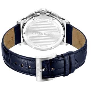 ΡΟΛΟΙ CERRUTI  CIWGC0084603 CERRUTI Petroio Chronograph Blue Leather Strap
