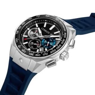 ΡΟΛΟΙ CERRUTI  CIWGO0050701 CERRUTI Ruscello Chronograph Blue Silicone Strap