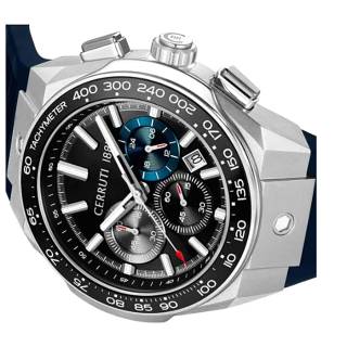ΡΟΛΟΙ CERRUTI  CIWGO0050701 CERRUTI Ruscello Chronograph Blue Silicone Strap