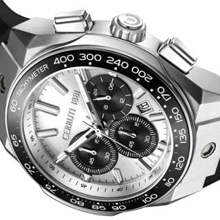 ΡΟΛΟΙ CERRUTI  CIWGO0050702 CERRUTI Ruscello Chronograph Black Silicone Strap