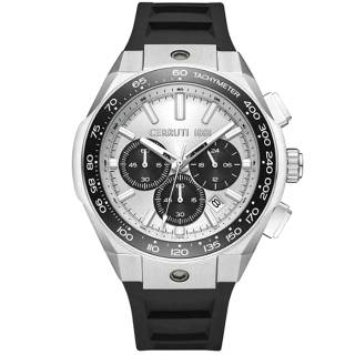 ΡΟΛΟΙ CERRUTI  CIWGO0050702 CERRUTI Ruscello Chronograph Black Silicone Strap