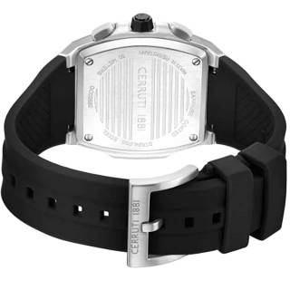 ΡΟΛΟΙ CERRUTI  CIWGO0085001 CERRUTI Cavedago Chronograph Black Silicone Strap