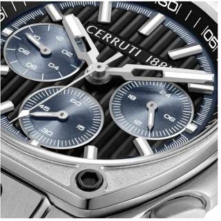 ΡΟΛΟΙ CERRUTI  CIWGO0085001 CERRUTI Cavedago Chronograph Black Silicone Strap