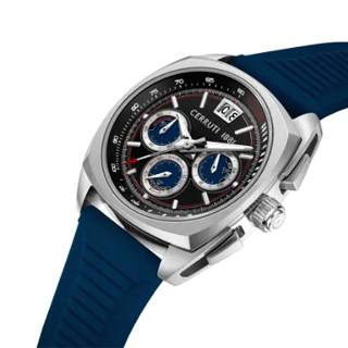 ΡΟΛΟΙ CERRUTI  CIWGO0085105 CERRUTI Cuneo Chronograph Blue Silicone Strap