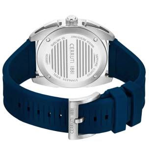 ΡΟΛΟΙ CERRUTI  CIWGO0085105 CERRUTI Cuneo Chronograph Blue Silicone Strap