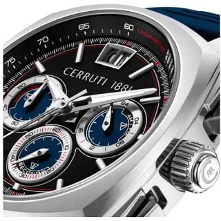 ΡΟΛΟΙ CERRUTI  CIWGO0085105 CERRUTI Cuneo Chronograph Blue Silicone Strap