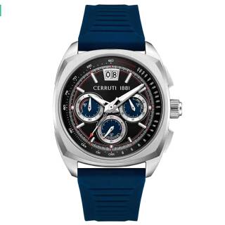 ΡΟΛΟΙ CERRUTI  CIWGO0085105 CERRUTI Cuneo Chronograph Blue Silicone Strap