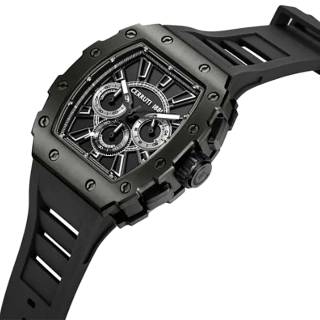 ΡΟΛΟΙ CERRUTI  CIWGO0085401 CERRUTI Gubbio Chronograph Black Silicone Strap