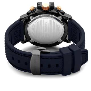 ΡΟΛΟΙ CERRUTI CIWGO2206801 CERRUTI Positano Chronograph  Blue Silicone Strap