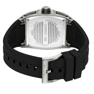 ΡΟΛΟΙ CERRUTI  CIWGQ0073702 CERRUTI Belluno Black Silicone Strap