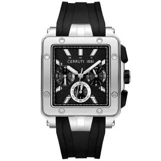 ΡΟΛΟΙ CERRUTI  CIWGQ0084901 CERRUTI Odissea Master Chronograph Black Silicone Strap